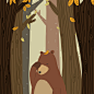 熊的日常-刺猬熊_熊_涂鸦王国插画