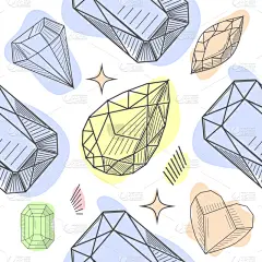 四方连续纹样,形状,几何形状,纺织品,式样,自然美,时尚,绘制,收集,复古