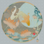 简约国风小场景-鲤