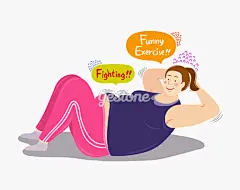 韩国插画_女人_减肥_女性_单身_插画_清新_Yestone邑石网_高品质的版权图片及商业...
