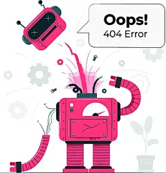 创意404错误页面人物元素