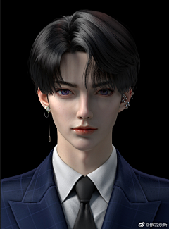 /kf光明左使采集到男角色参考