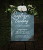 Unplugged Ceremony Sign | Acrylic Sign | Unplugged Wedding | Back Painted Acrylic Sign | Brushed Acrylic | Wedding Ceremony Sign