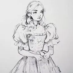 Sara Tepes 她的速写对人物的形体的整体感把握的很好，人体结构刻画到位。动态感非常的优美14