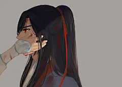 魔道祖师 蓝忘机 同人图 插画 壁纸 | 忘羡 | 半次元-第一中文COS绘画小说社区