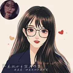 水彩手绘头像真人照片转动漫画Q版卡通约稿设计插画情侣手工定制-淘宝网