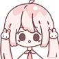 女孩 免扣贴纸