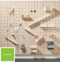 The ultimate in peg wall storage and active play. The myWall system provides a peg wall system that supports wire management behind the walls and includes locking pins. (shelves, pins, toys, many accessories) Perfect for STEM learning as well as active cr