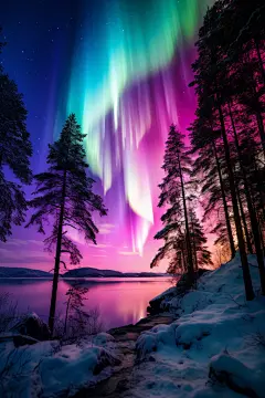 惊艳的北极极光视觉盛宴