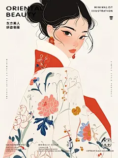 新尝试！原来可以这么美！扁平风极简人物插画 - 小红书