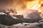 General 2048x1340 nature landscape winter cabin mountains sunlight clouds Alps snow trees Italy