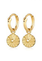 Creole Geo | 925 Sterling Silber vergoldet Gold