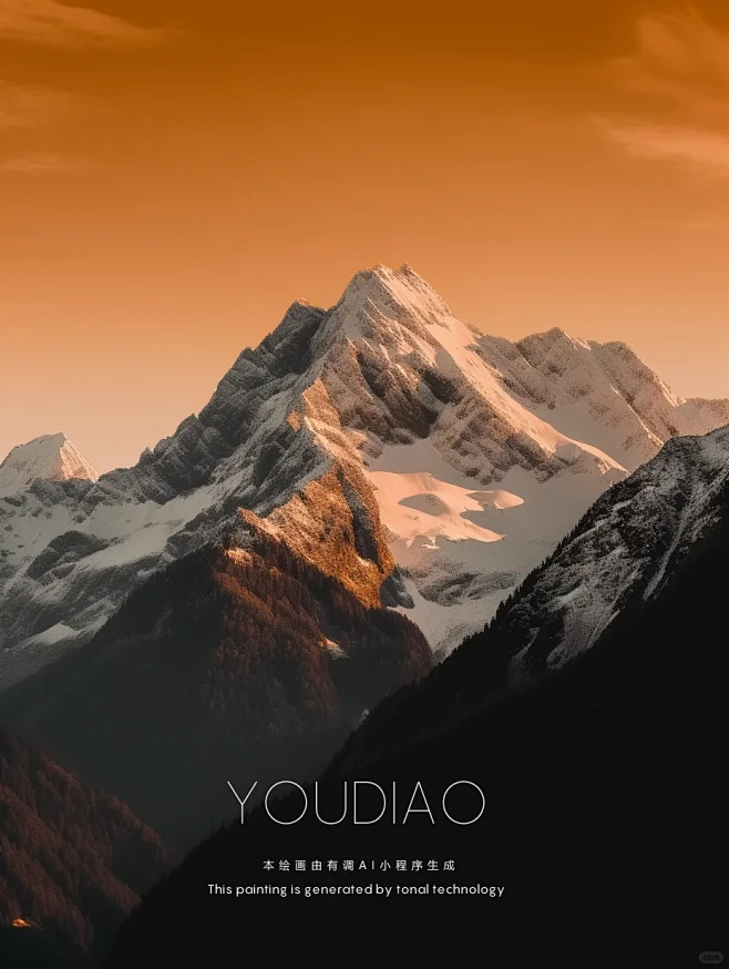 摄影 瑞士雪山