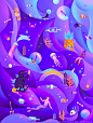 colorful DigitalIllustration ILLUSTRATION  Illustrator iPad iPadWallpaper pattern photoshop Playful wallpaper