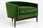Art Deco Chair in Emerald Velvet $1595:
