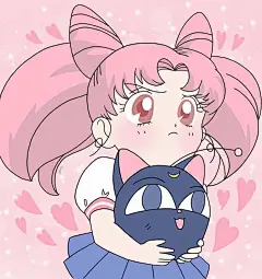 美少女战士粉色少女心卡通可爱头像 微信背景图 手机壁纸
高清原图微博：童话壁纸王国