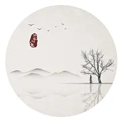 石家小鬼原创古风插画，如需商用请至新浪微博私信石家小鬼，未经允许严禁商用。 水墨中国风 竹间系列 禅意 情不知所起，一往而深