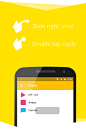 Snapchat: Material design : Material redesign of Snapchat for Android