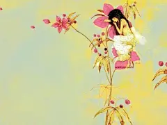 Christian Asuh 插画、插画、美好、拇指姑娘、fantasy