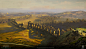 Ruins in landscape