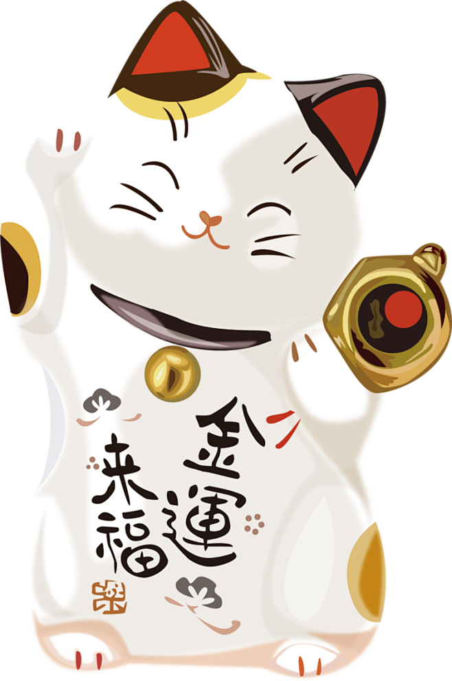 cat卡通招财猫png素材日本招财猫图片