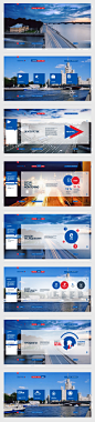 蓝色Metro风格企业网站 #网页# #UI设计# #网页设计#