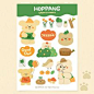 This contains an image of: [HOPPANG] Green stickers : 낼나샵
