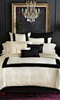 Park Luxe Herringbone Hemstitch #bedding collection #bedroom design