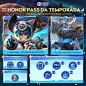 Photo by Honor of Kings Brasil on November 01, 2023. May be an image of video games, poster and text that says '(HONOR KINGS 31/12 01/11 HONOR PASS DA TEMPORÁDA4 VISUAIS EXCLUSIVOS DO HONOR PASS LV.80 FANG VIAJANTE GALÁCTICO RECOMPENSASEXCLUSIVASDO HONORP