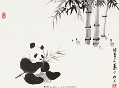 假装大熊猫的猫采集到国画
