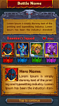 Heroes&Puzzles UI : UI of mobile game RPG match 3