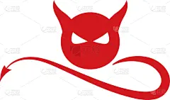 品牌名称,恶魔,分离着色,红色,男人,概念,魔鬼,模板