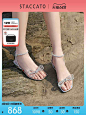 思加图2021夏季新款仙女鞋甜美蝴蝶结凉鞋粗跟一字带凉鞋EBO10BL1-tmall.com天猫