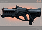 Electromagnetic Submachinegun highpoly 