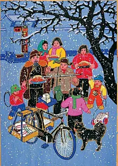 绘画素材｜中国民间农耕文化民俗画 - 小红书