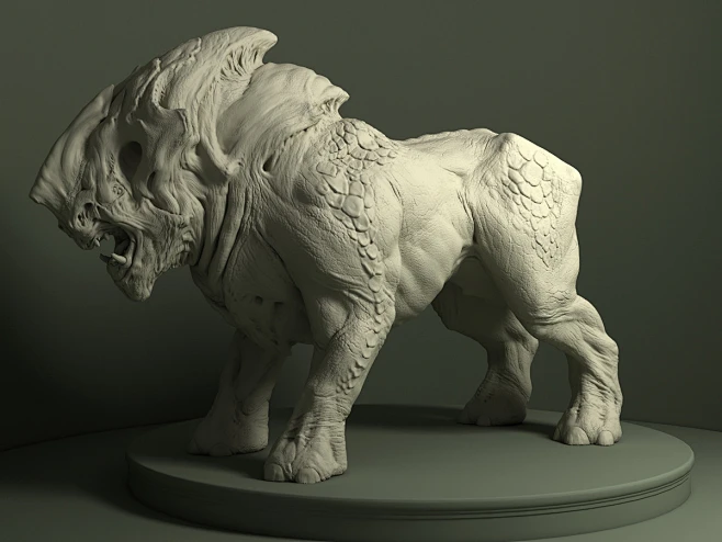 Beast- Render-花瓣网