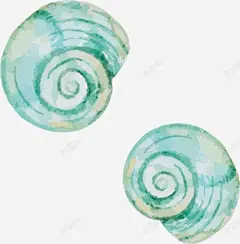 绿色海螺 海边 绿色 贝壳 元素 免抠png 设计图片 免费下载 页面网页 平面电商 创意素材