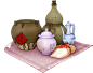 手绘  食物  食品  免扣png素材  古风