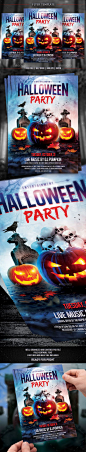 #Halloween Party Flyer Template - #Events Flyers