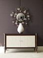 The Blossom Mirror and St. Honoré Chest pair together for an eye-catching setting.