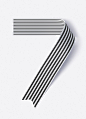 Shanghai Ranking Numerals by SAWDUST, via Behance