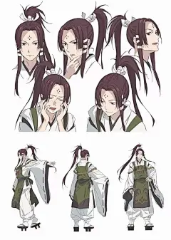(3 条消息) 请问哪里有很多动画人物三视图的素材，然后如何自己学习人物的转面图绘画？ - 知乎 : 类似于这种或者这种还有这种，最好是有动作的。最好还有场景和道具。谢谢！