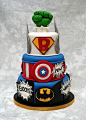This was an awesome cake until they mixed Marvel with DC!! Biggest pet peeve out there!