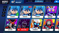 Arena blockchain game Hero heroes strike nft Thetan UI ux Web Design 