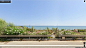 谷歌街景地图 意大利西西里岛 海边 鲜花栅栏门