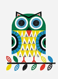 创意猫头鹰免抠素材_新图网 https://ixintu.com 动物 卡通 手绘 插画 猫头鹰 花纹 鸟