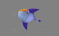 蝙蝠鱼 鱼妖怪物 鱼怪 蝠鲼 面具鱼 魔鬼鱼 - 怪物模型 蛮蜗网