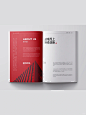 红色画册设计，专业大气公司简介排版