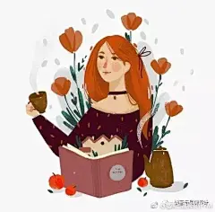 【插画师 Chaos Ego 推荐】来自国外插画家 Chaos Ego 笔下美丽的秋天插画设计作品。更多作品请戳文章→O插画丨秋天的调调，她画出了每个人心中的文艺 ​​​​