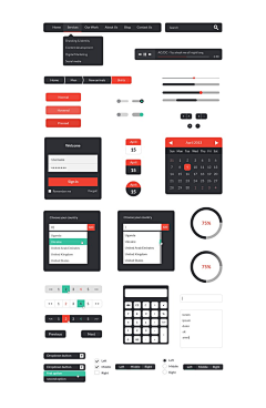 阿烦采集到UI kit